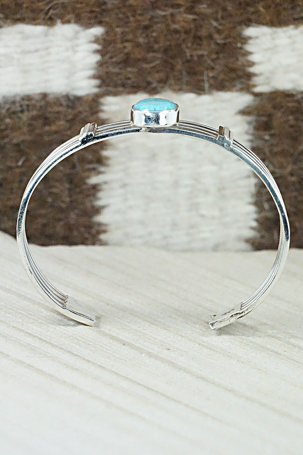 Opalite & Sterling Silver Bracelet - Daniel Benally