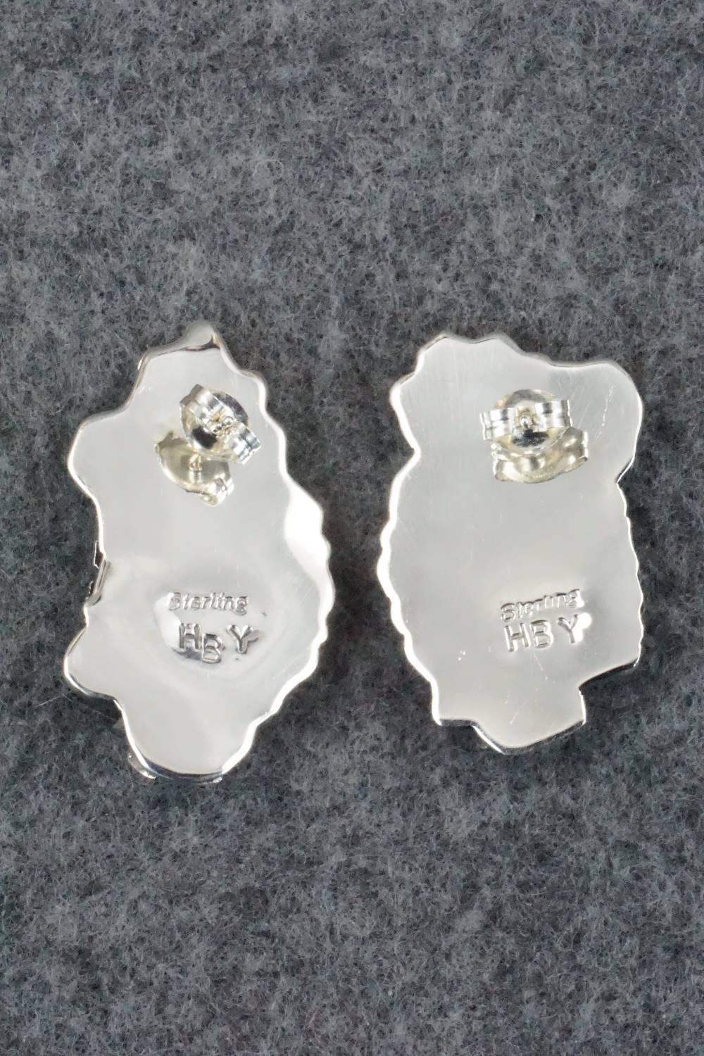 Sterling Silver Earrings - Harry B Yazzie