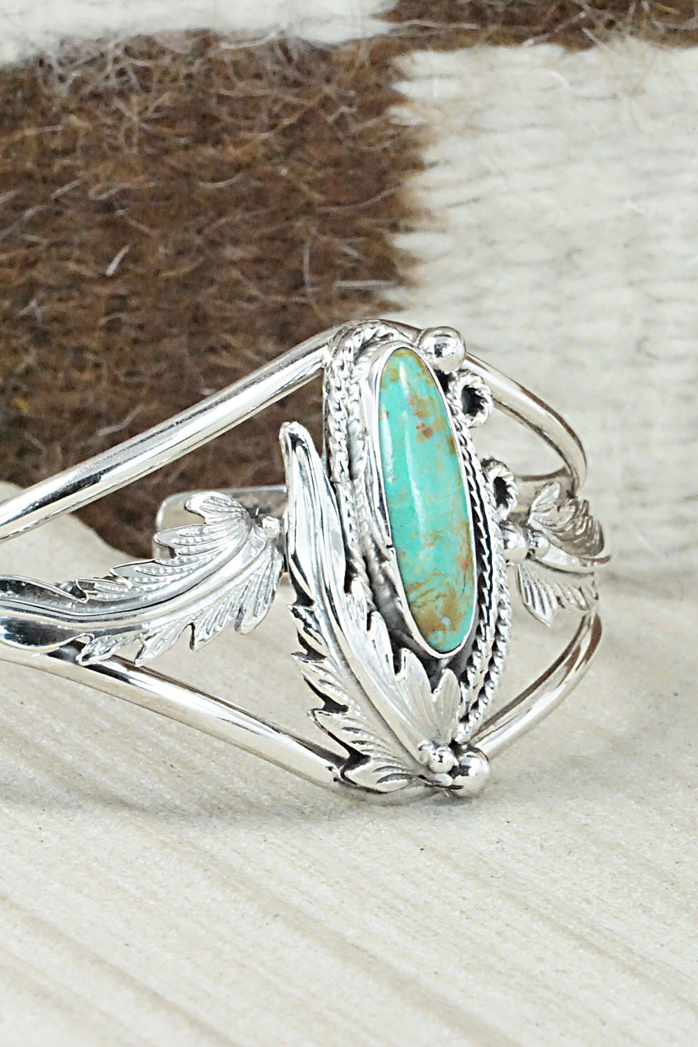 Turquoise & Sterling Silver Bracelet - Andrew Vandever