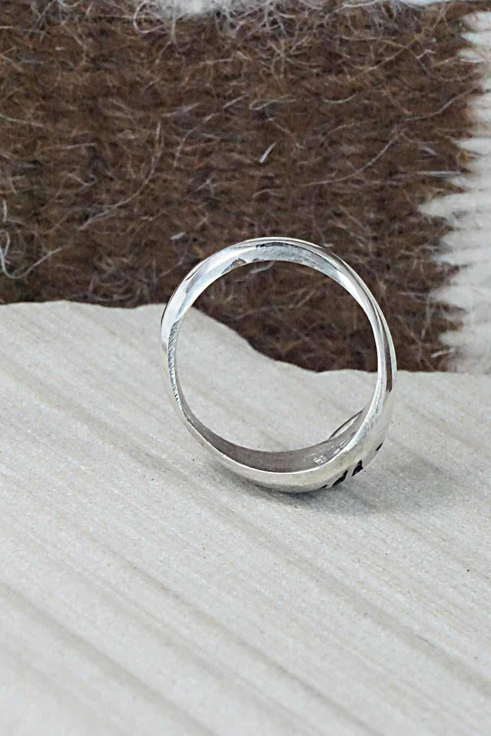 Turquoise & Sterling Silver Ring - Pearlene Spencer - Size 9