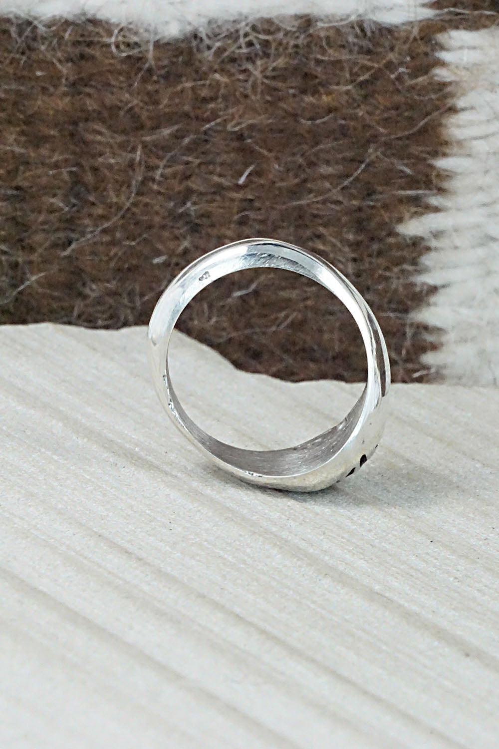 Turquoise & Sterling Silver Ring - Pearlene Spencer - Size 9