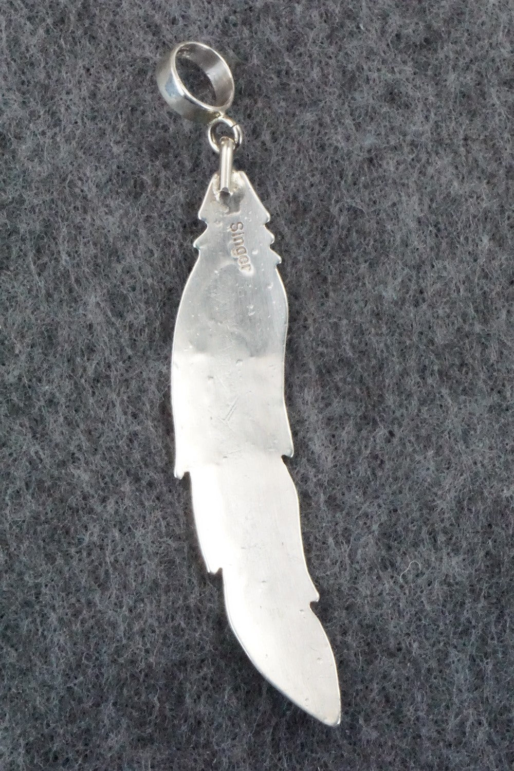 Turquoise & Sterling Silver Pendant - Rosita Singer