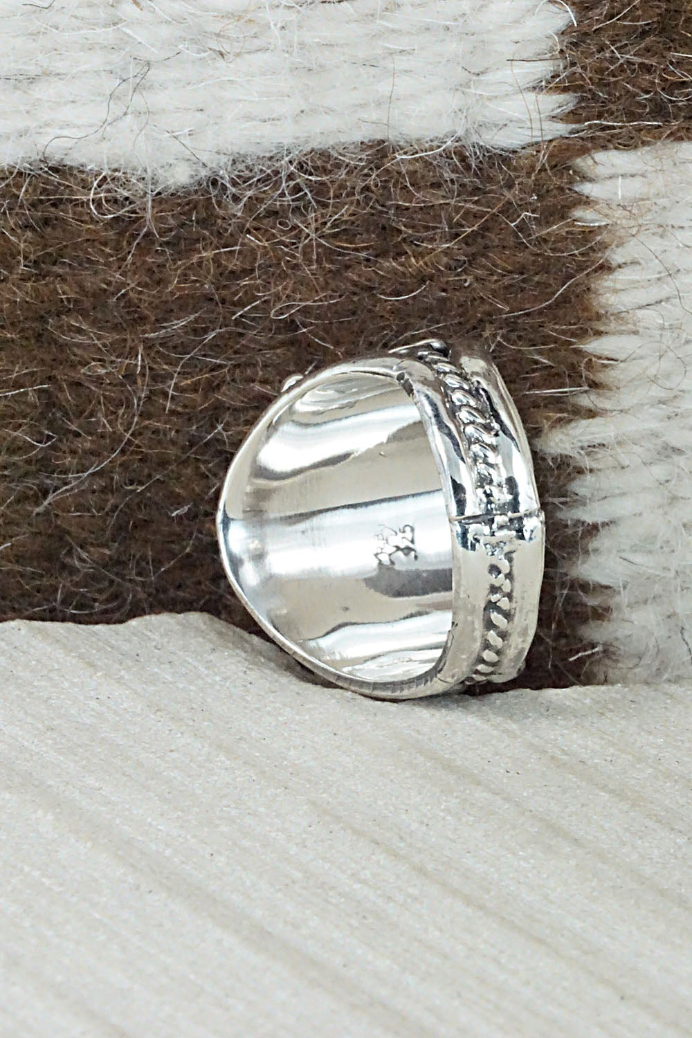 Turquoise & Sterling Silver Ring - Gilbert Smith - Size 10