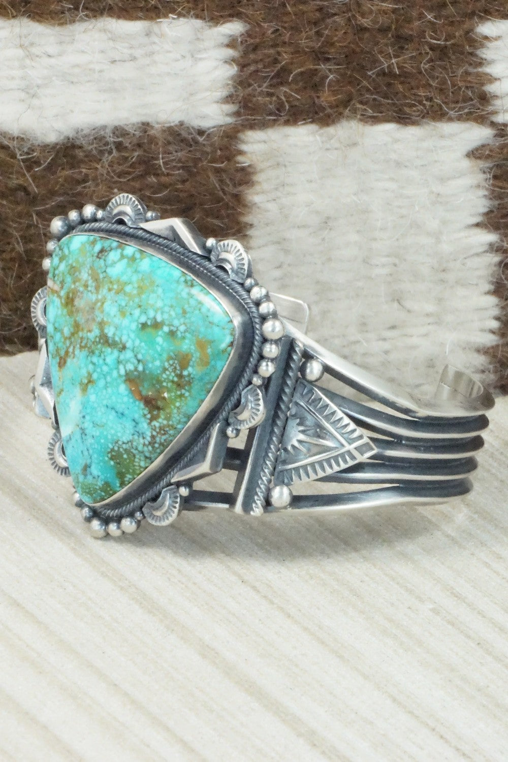 Turquoise & Sterling Silver Bracelet - Derrick Gordon