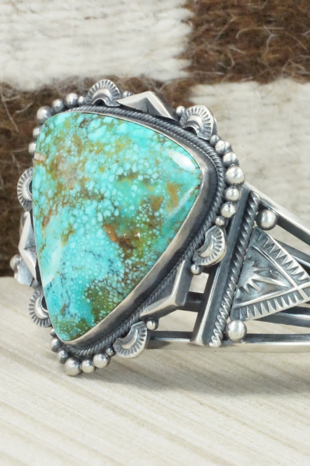Turquoise & Sterling Silver Bracelet - Derrick Gordon