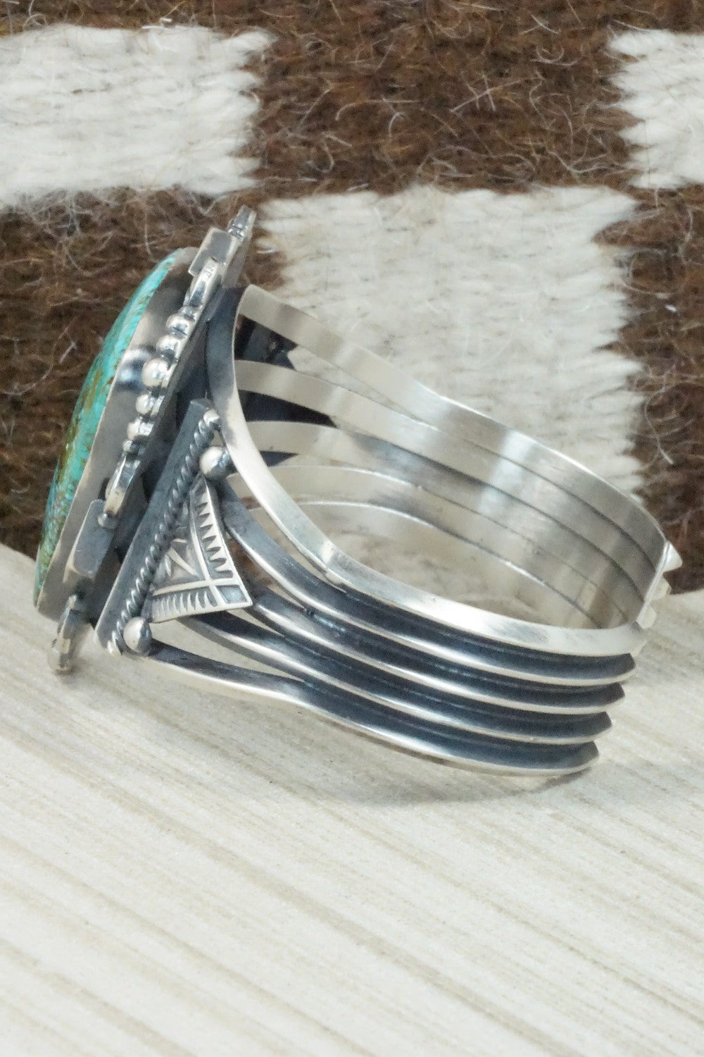 Turquoise & Sterling Silver Bracelet - Derrick Gordon