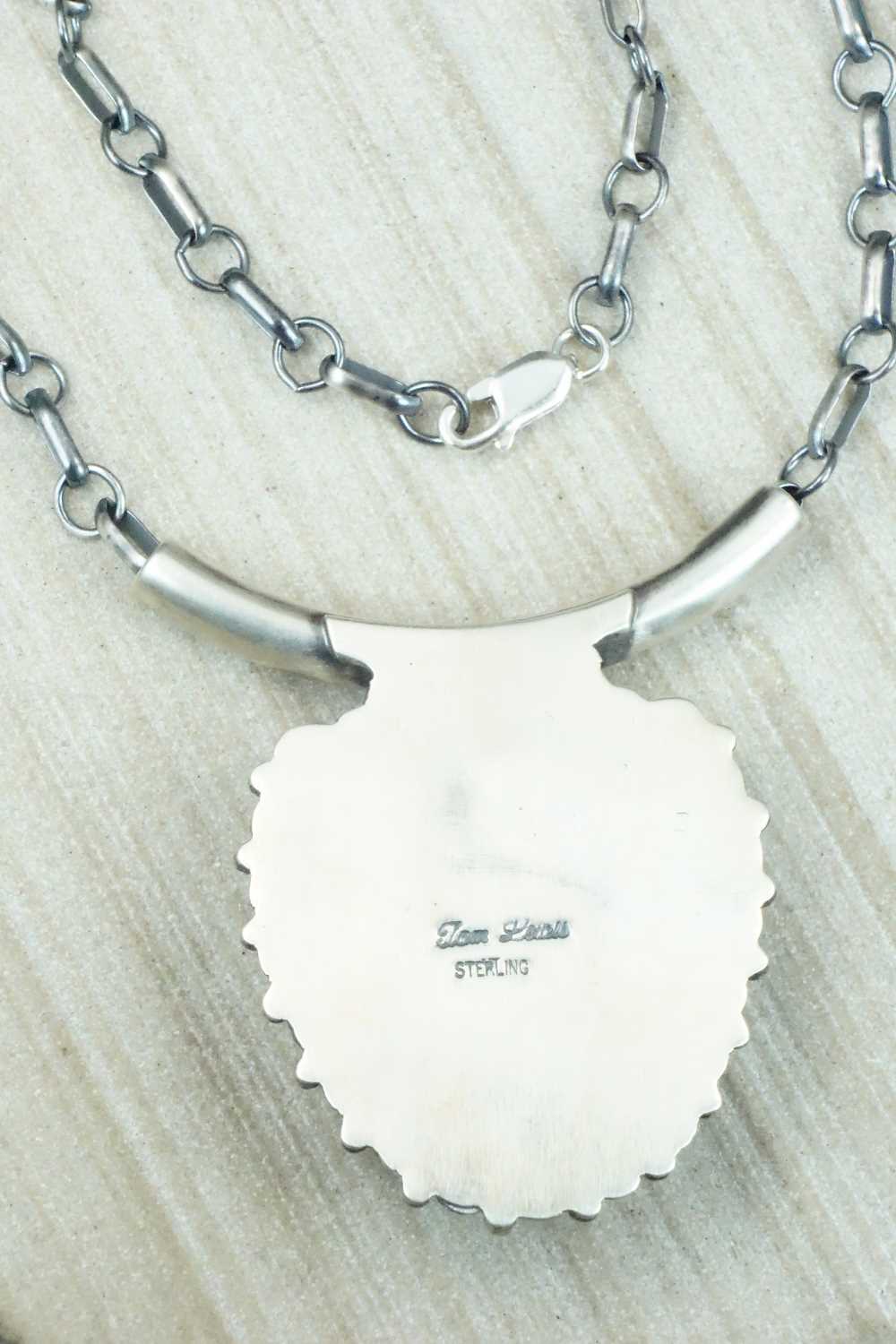 Turquoise & Sterling Silver Necklace - Tom Lewis