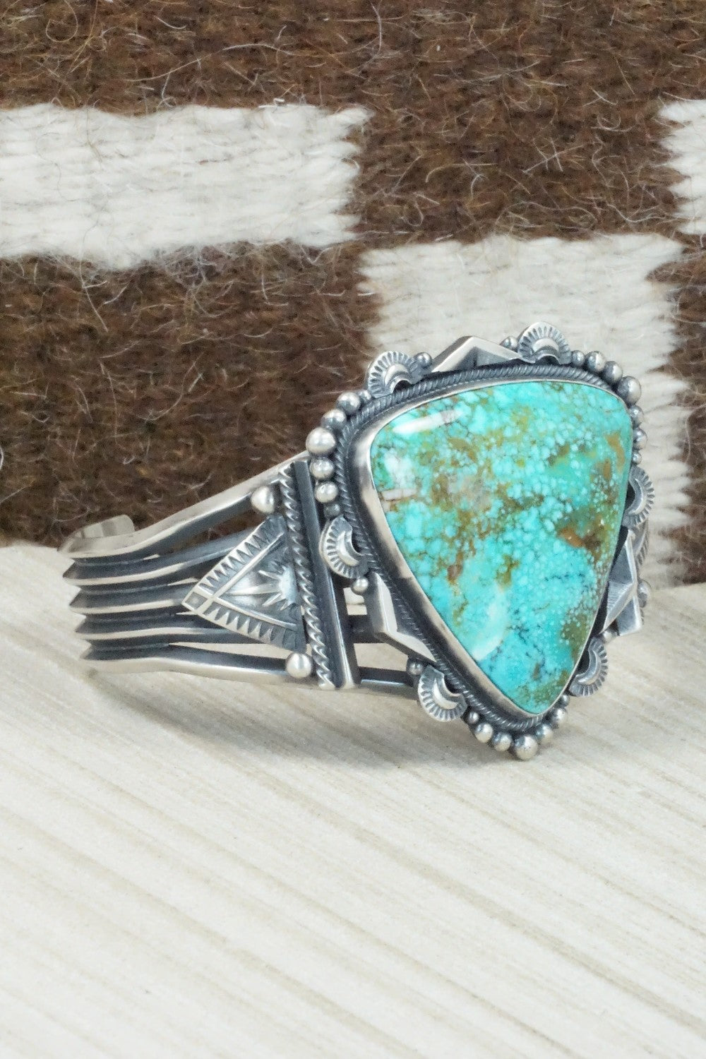 Turquoise & Sterling Silver Bracelet - Derrick Gordon
