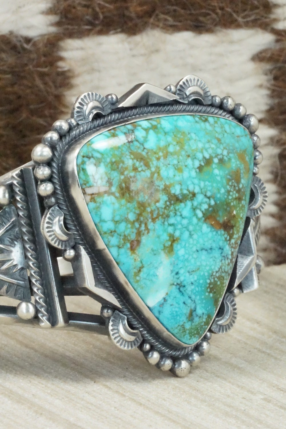 Turquoise & Sterling Silver Bracelet - Derrick Gordon