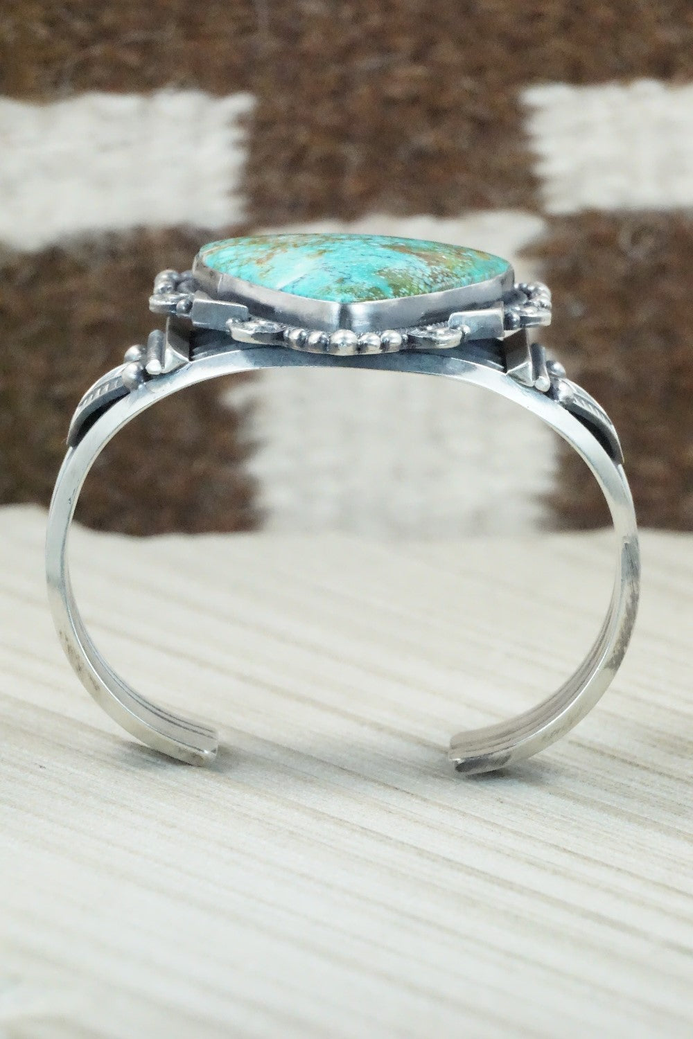 Turquoise & Sterling Silver Bracelet - Derrick Gordon