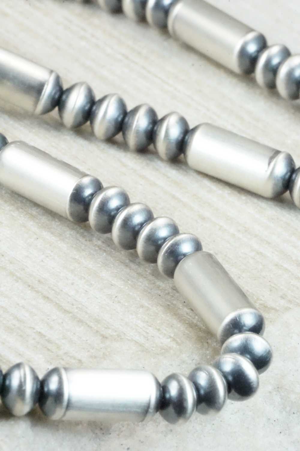 Sterling Silver Navajo Pearl Necklace - Tonisha Haley