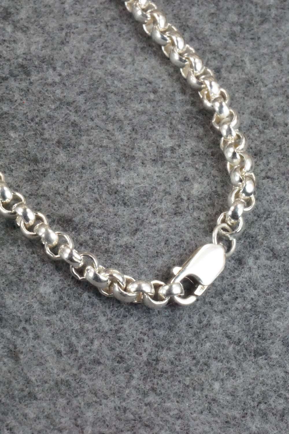 Turquoise and Sterling Silver Necklace - Davey Morgan