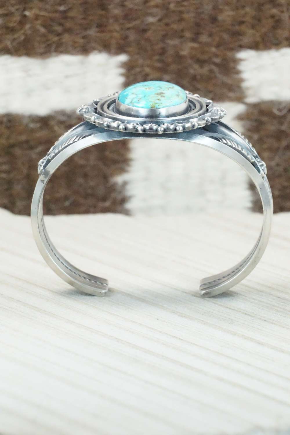 Turquoise & Sterling Silver Bracelet - Derrick Gordon