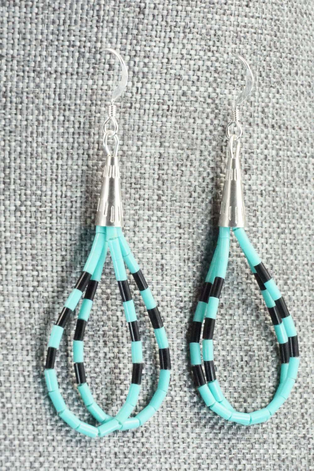 Turquoise & Sterling Silver Earrings - Ramona Bird