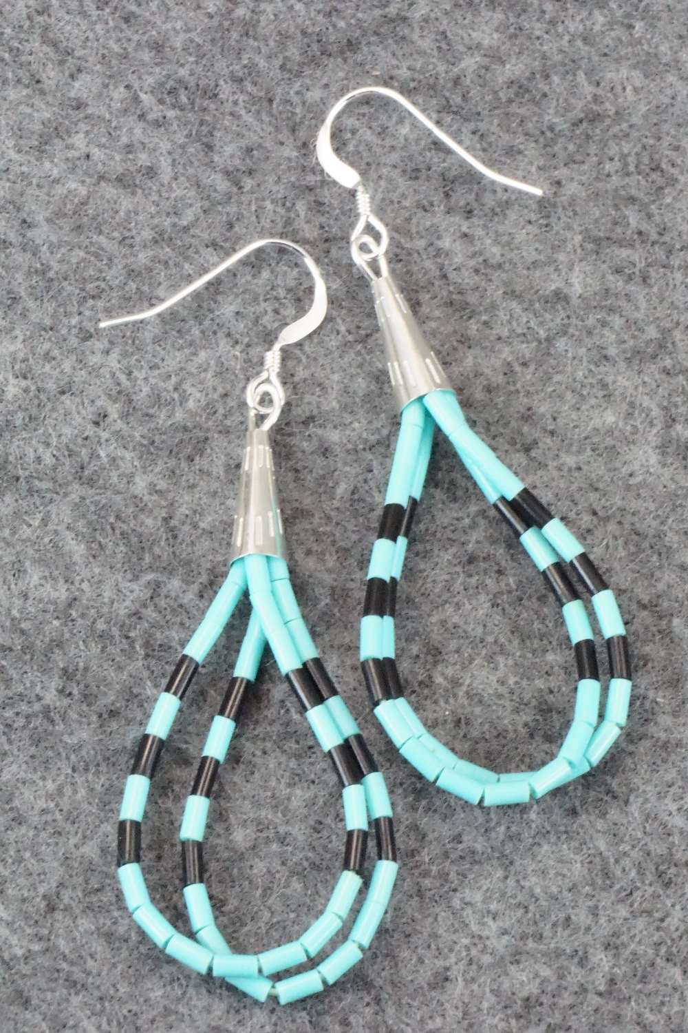 Turquoise & Sterling Silver Earrings - Ramona Bird