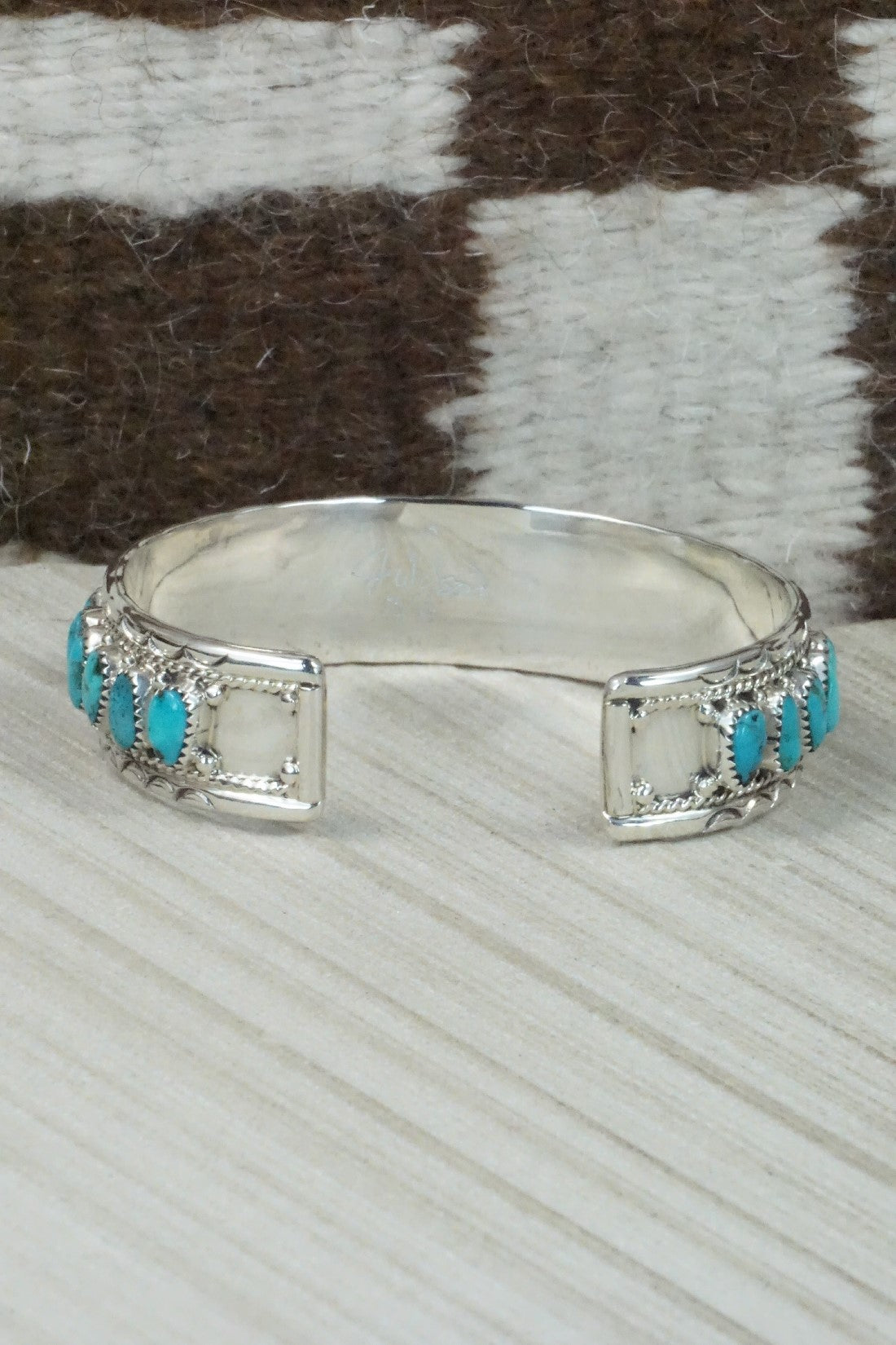Turquoise & Sterling Silver Bracelet - Jaz Wilson