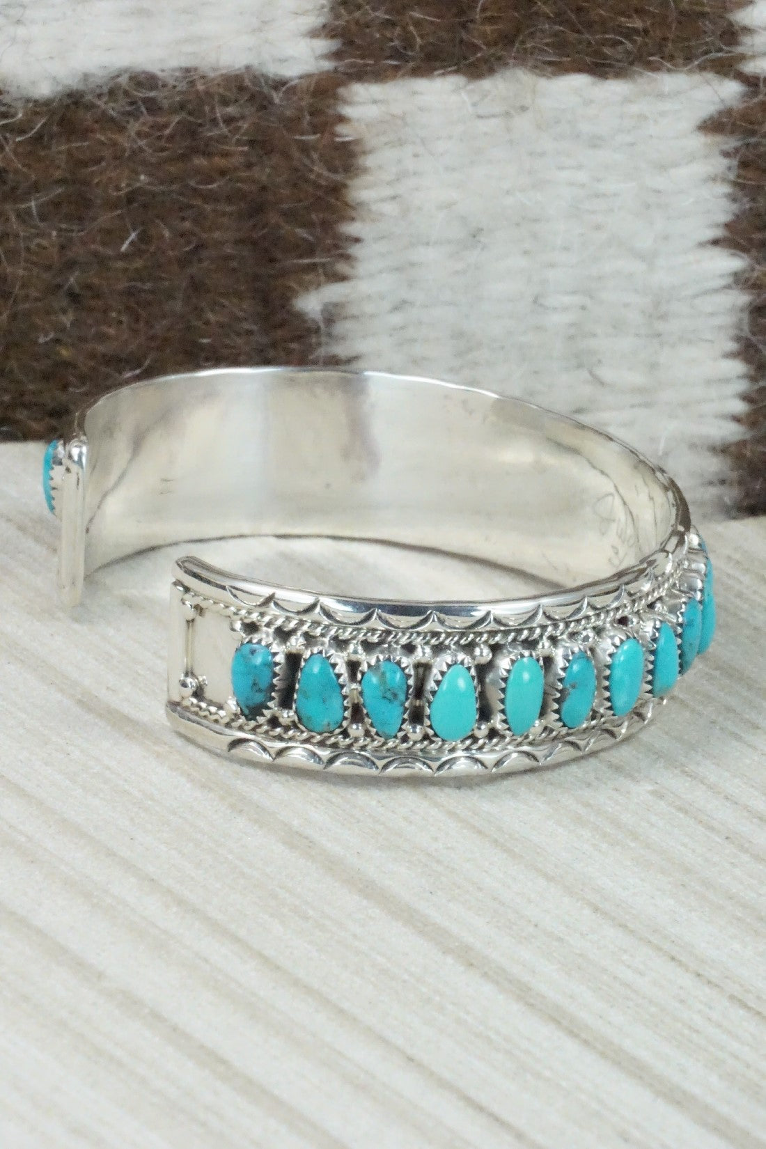 Turquoise & Sterling Silver Bracelet - Jaz Wilson