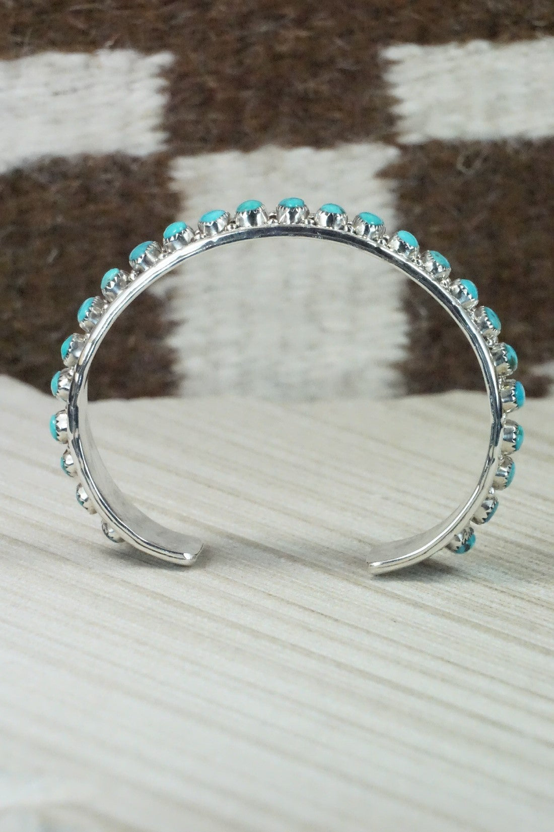 Turquoise & Sterling Silver Bracelet - Jaz Wilson