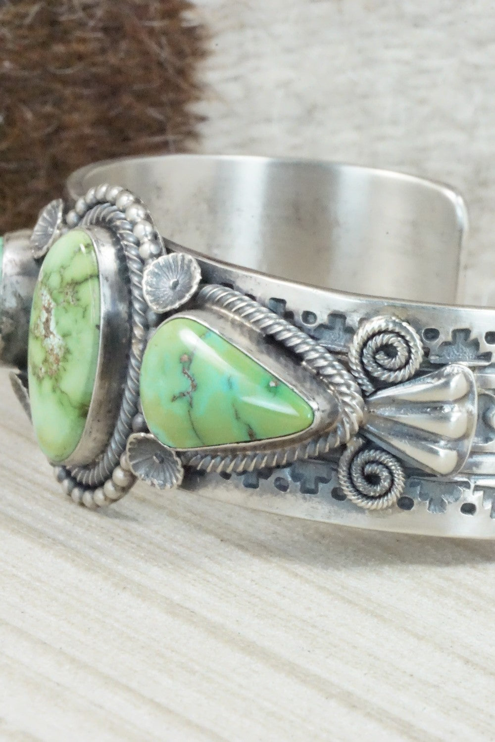 Turquoise & Sterling Silver Bracelet - Hemerson Brown