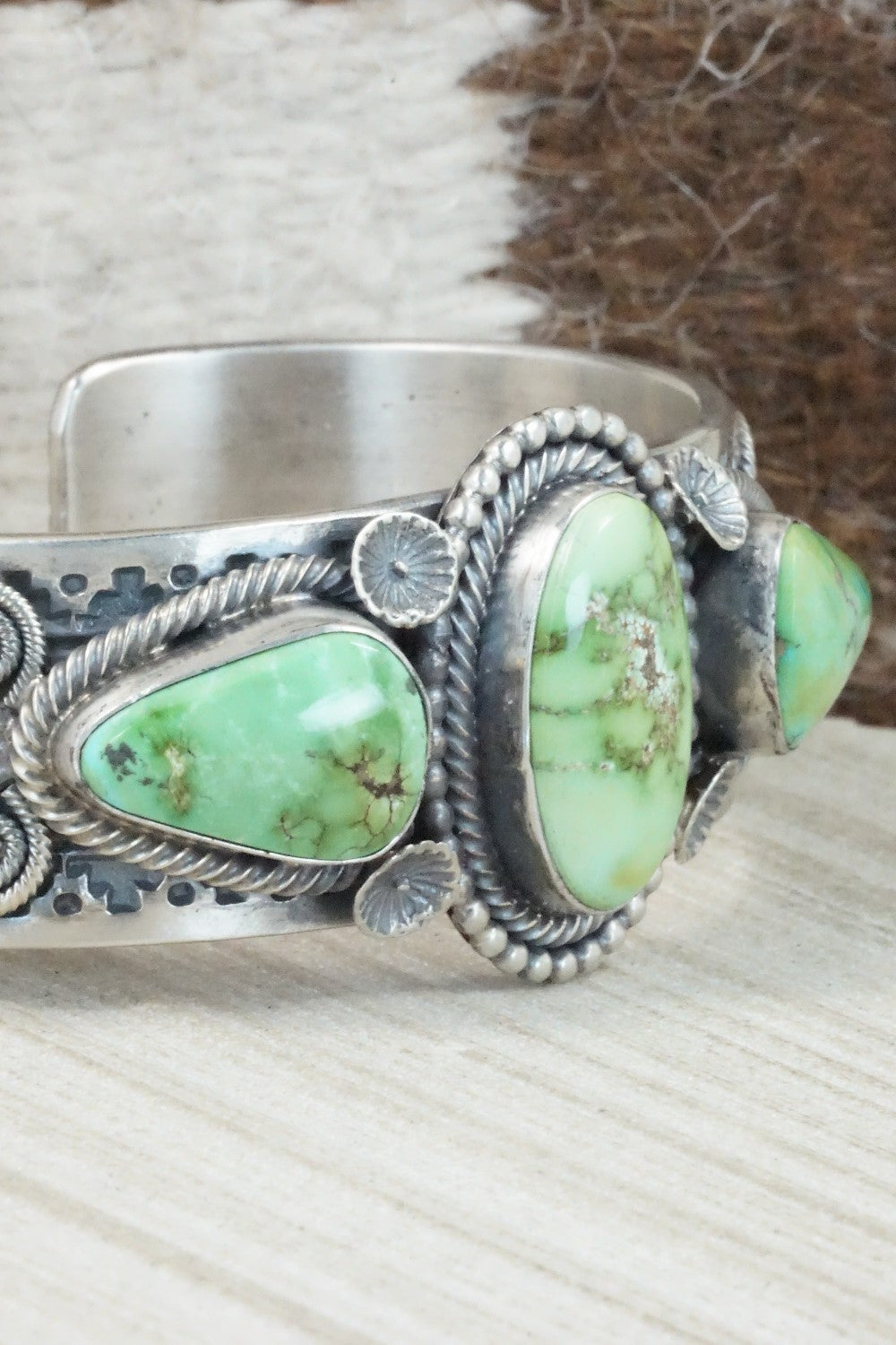 Turquoise & Sterling Silver Bracelet - Hemerson Brown