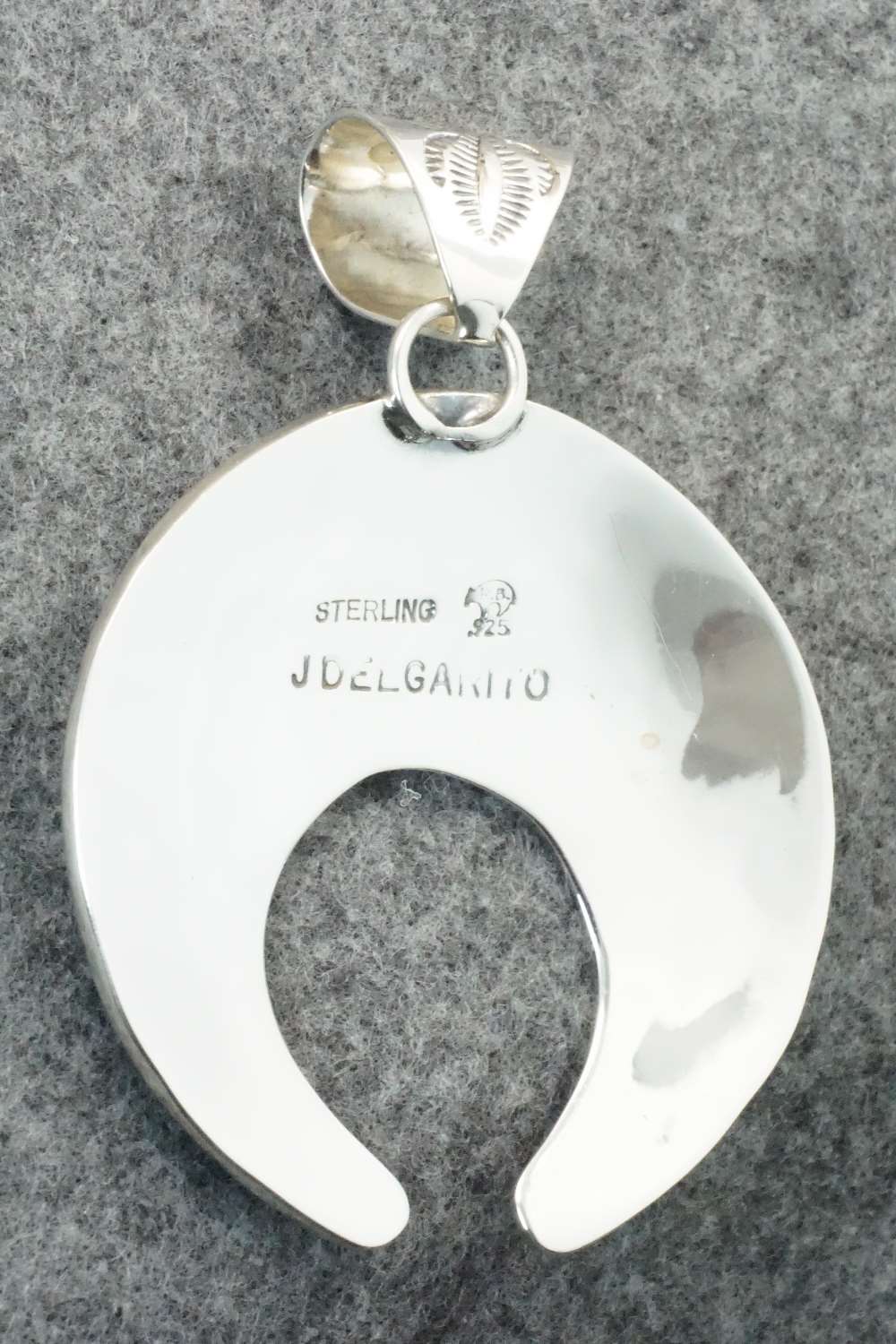 Turquoise & Sterling Silver Pendant - Jeremy Delgarito