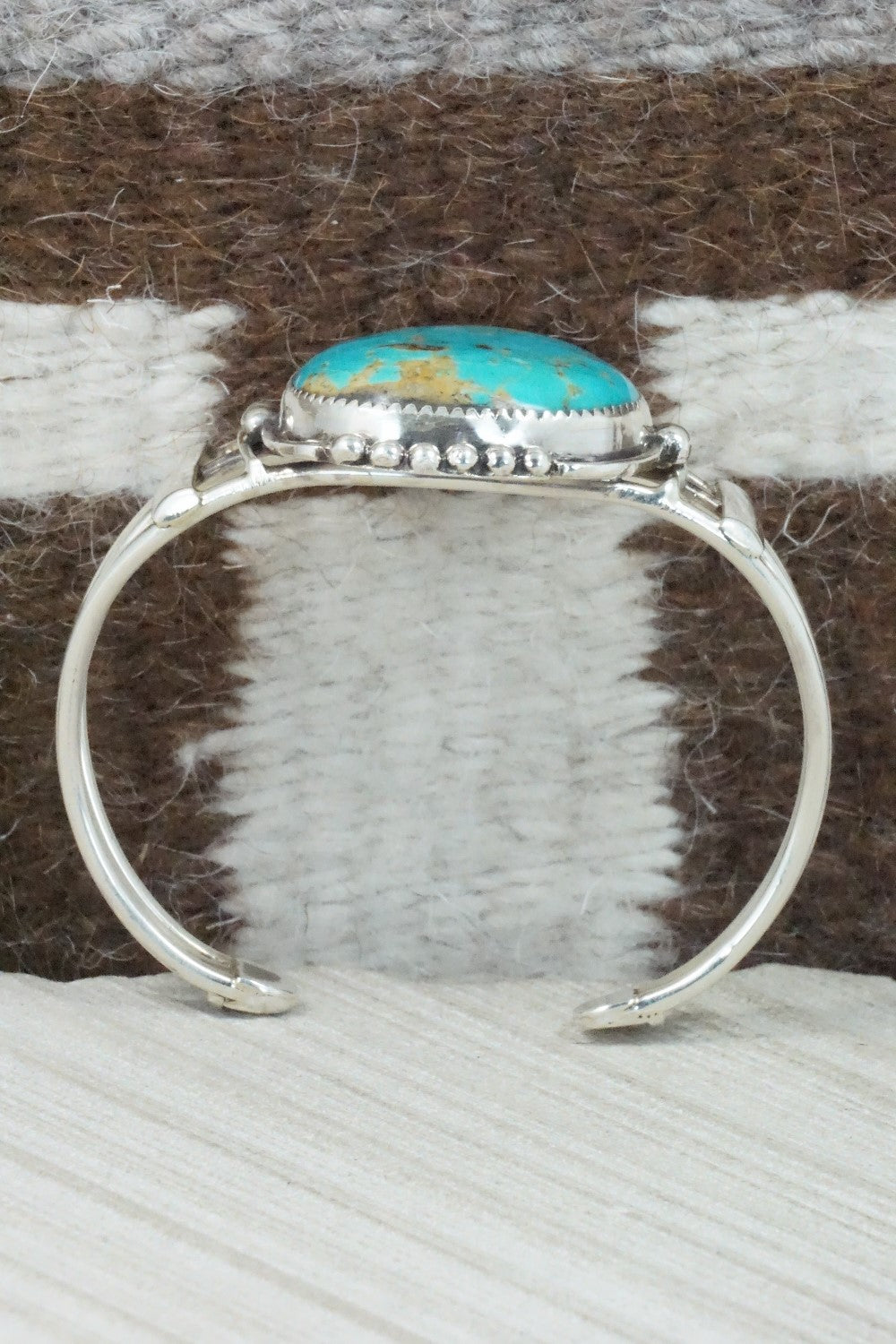 Turquoise & Sterling Silver Bracelet - Priscilla Reeder