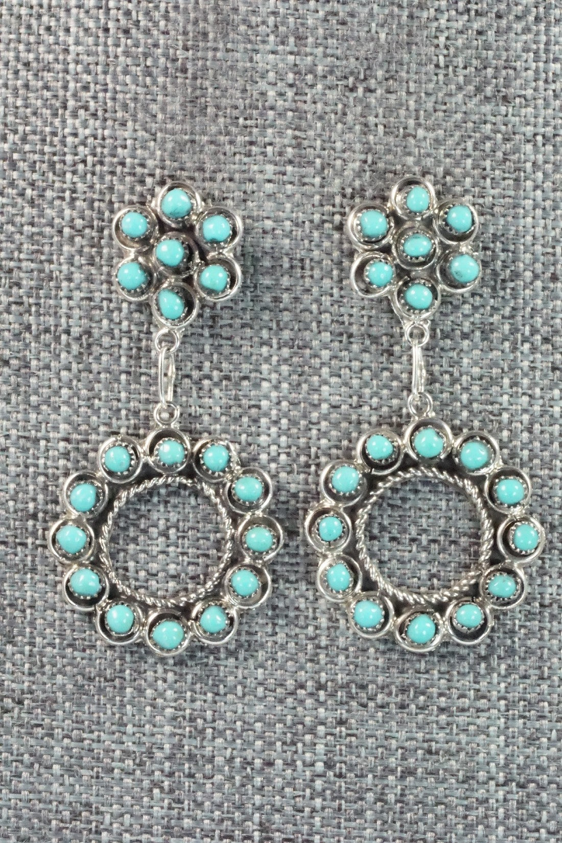 Turquoise & Sterling Silver Earrings - Waylon Johnson