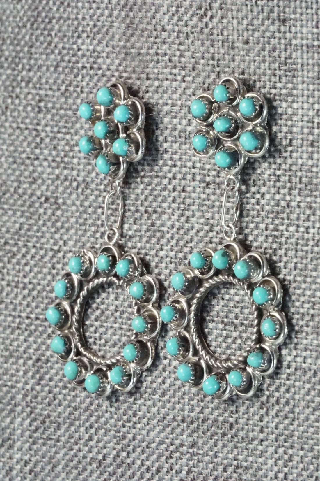 Turquoise & Sterling Silver Earrings - Waylon Johnson