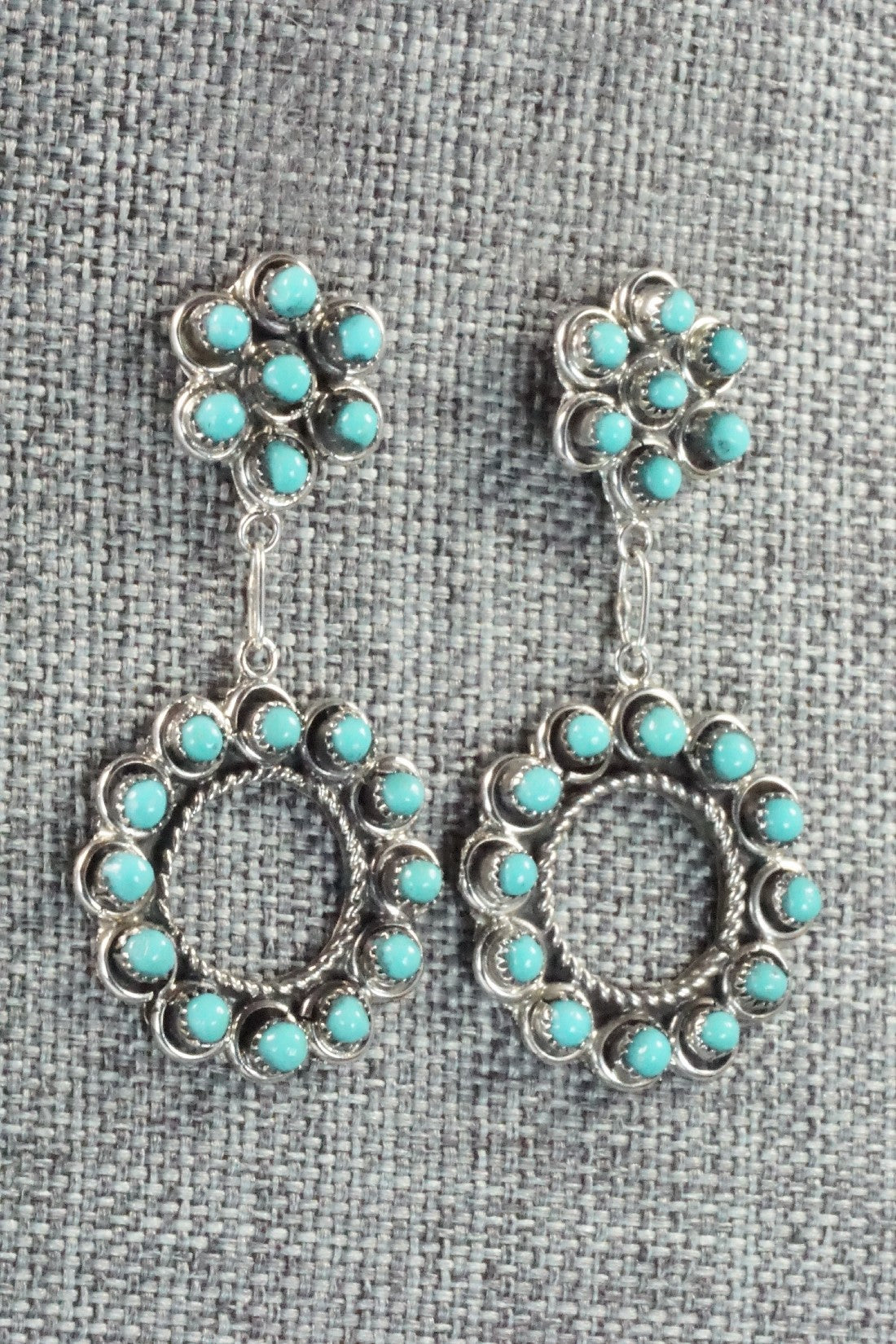 Turquoise & Sterling Silver Earrings - Waylon Johnson
