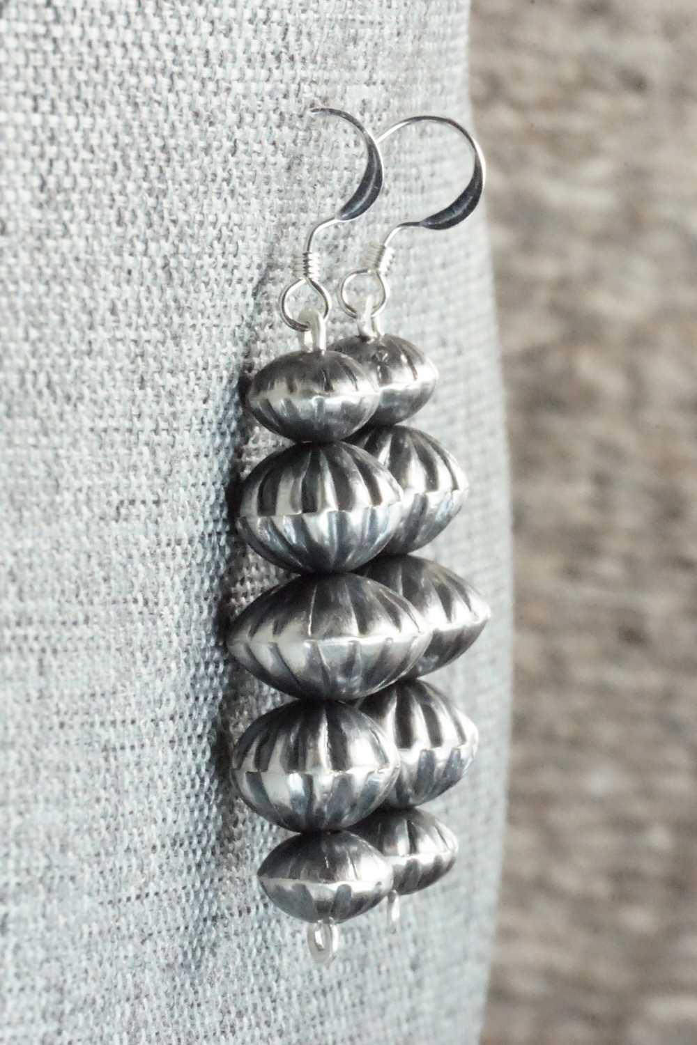 Sterling Silver Navajo Pearl Earrings - Preston Haley