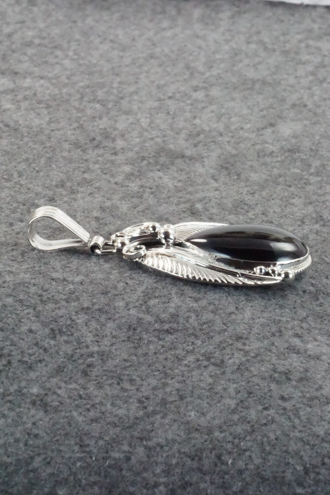 Onyx & Sterling Silver Pendant - Davey Morgan
