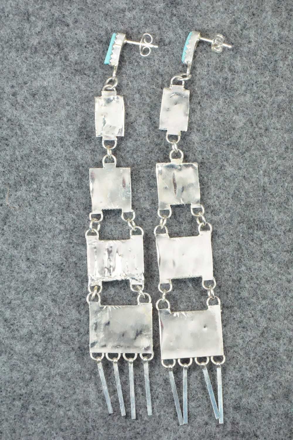 Turquoise & Sterling Silver Earrings - Ashley Laate