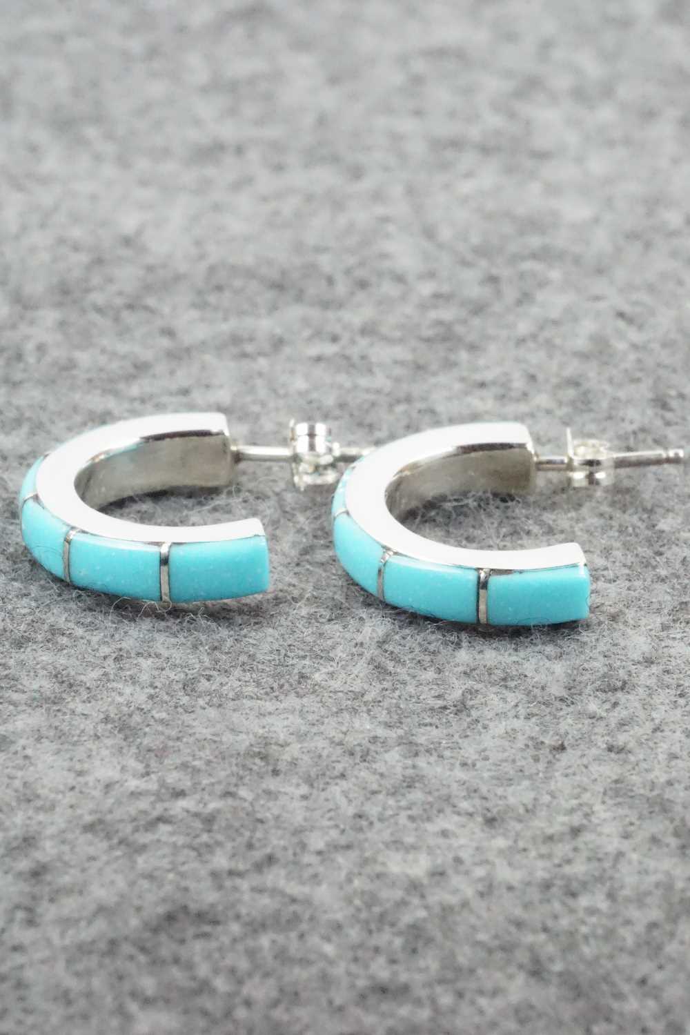Turquoise & Sterling Silver Earrings - Verna Kantesta