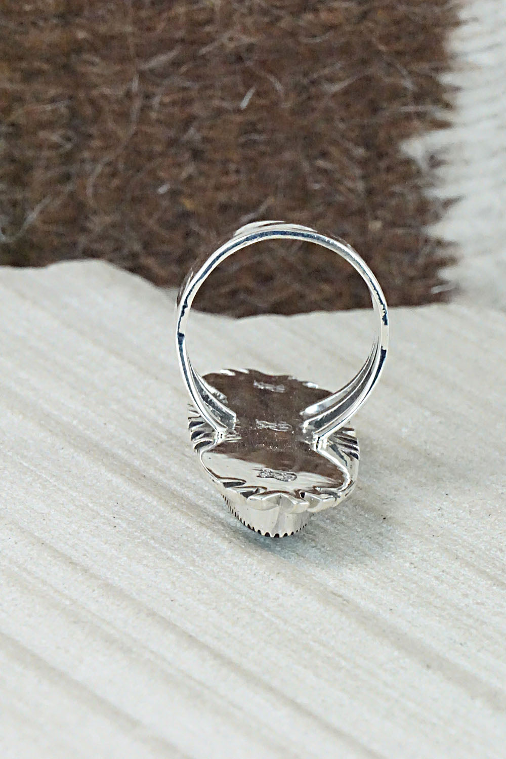 Turquoise & Sterling Silver Ring - Marie Jones - Size 7