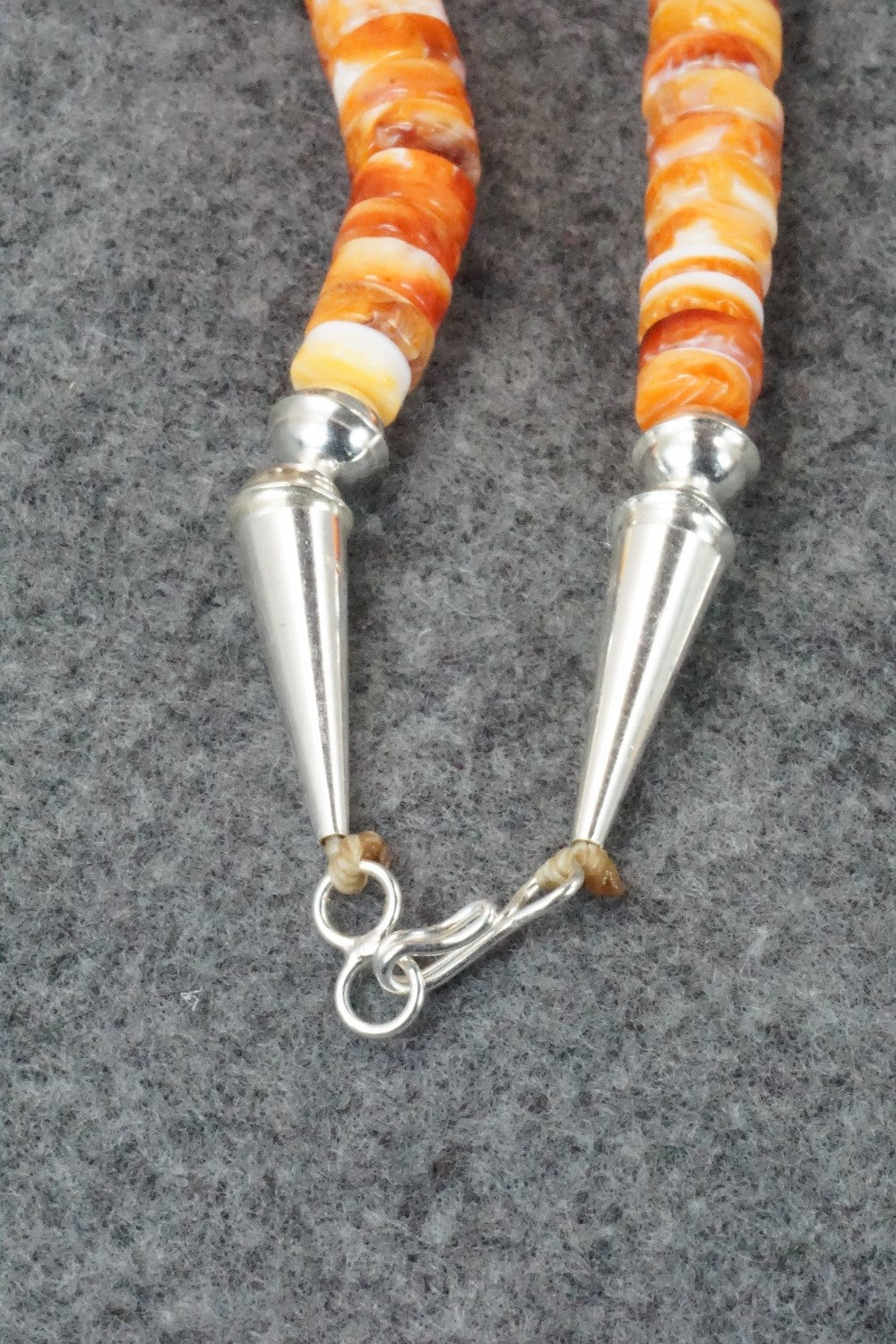 Spiny Oyster and Turquoise Necklace - Joe Garcia