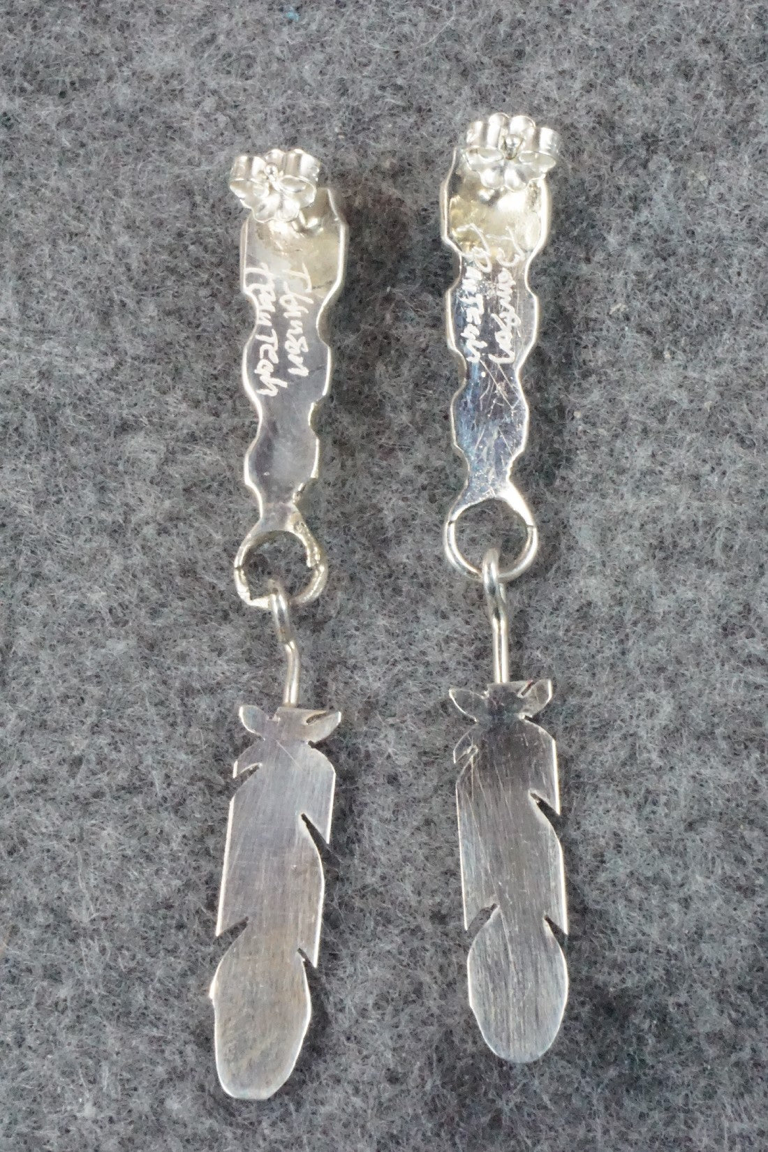 Turquoise & Sterling Silver Earrings - Terrence Panteah