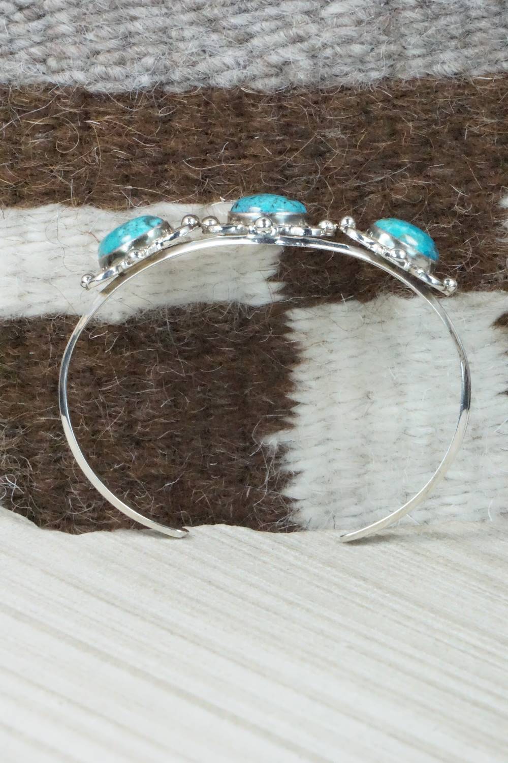 Turquoise & Sterling Silver Bracelet - Navajo