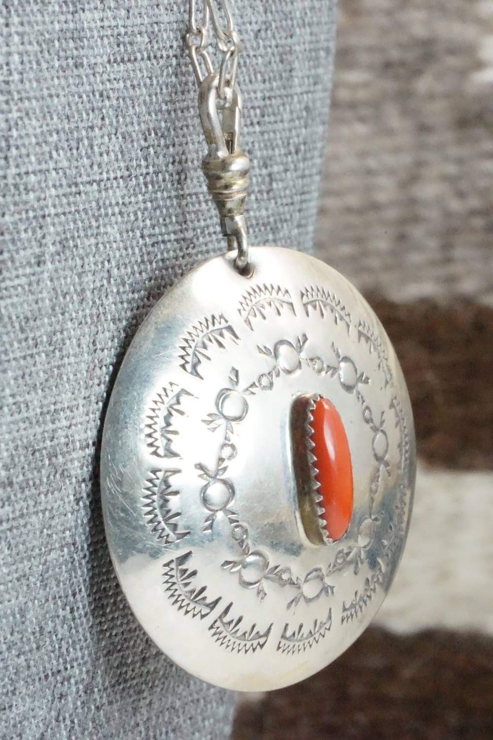 Turquoise & Sterling Silver Necklace - Navajo