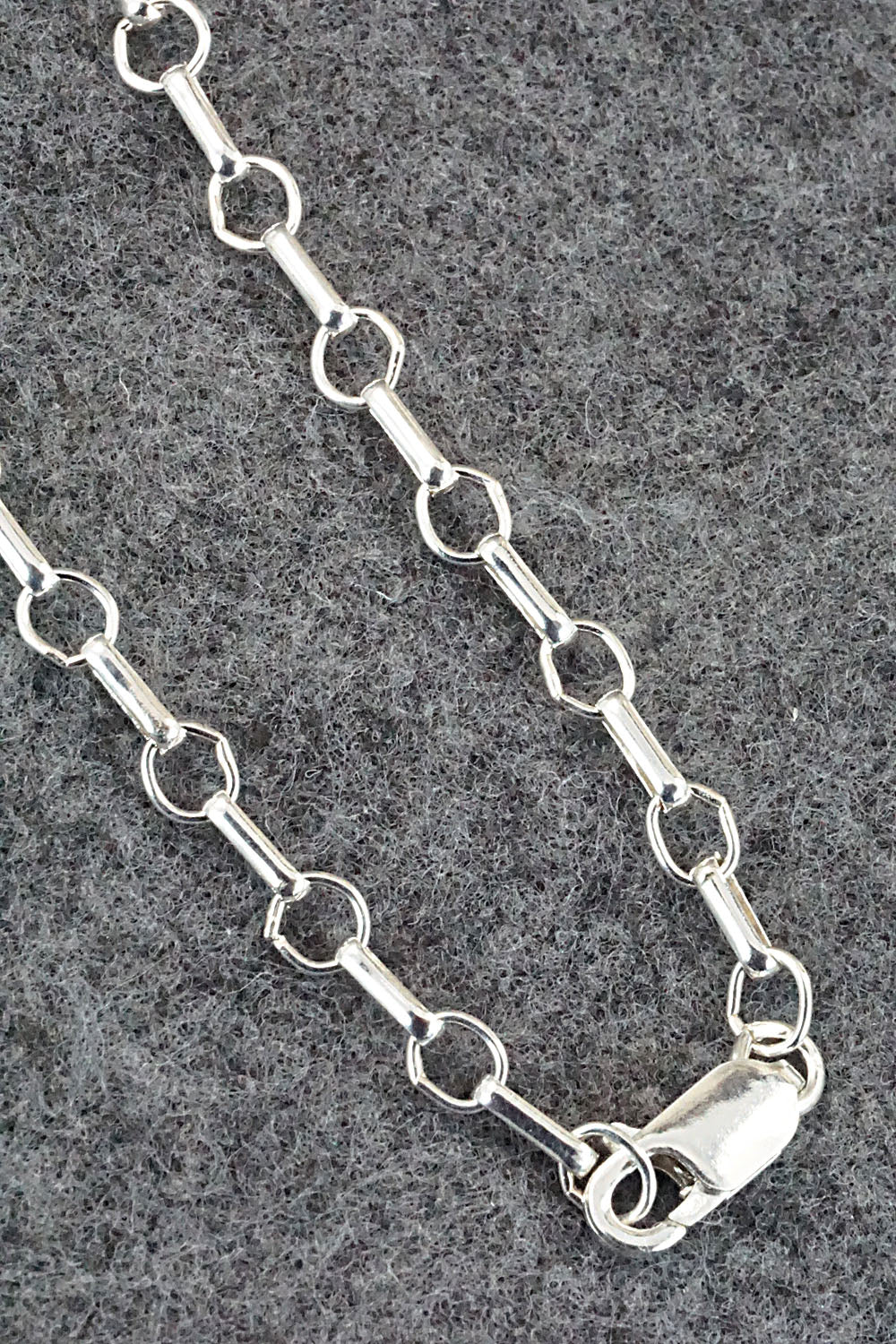 White Buffalo & Sterling Silver Necklace - Gregg Yazzie