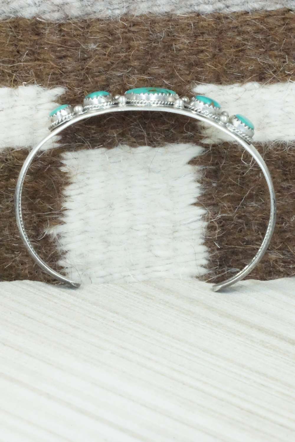 Turquoise & Sterling Silver Bracelet - Navajo