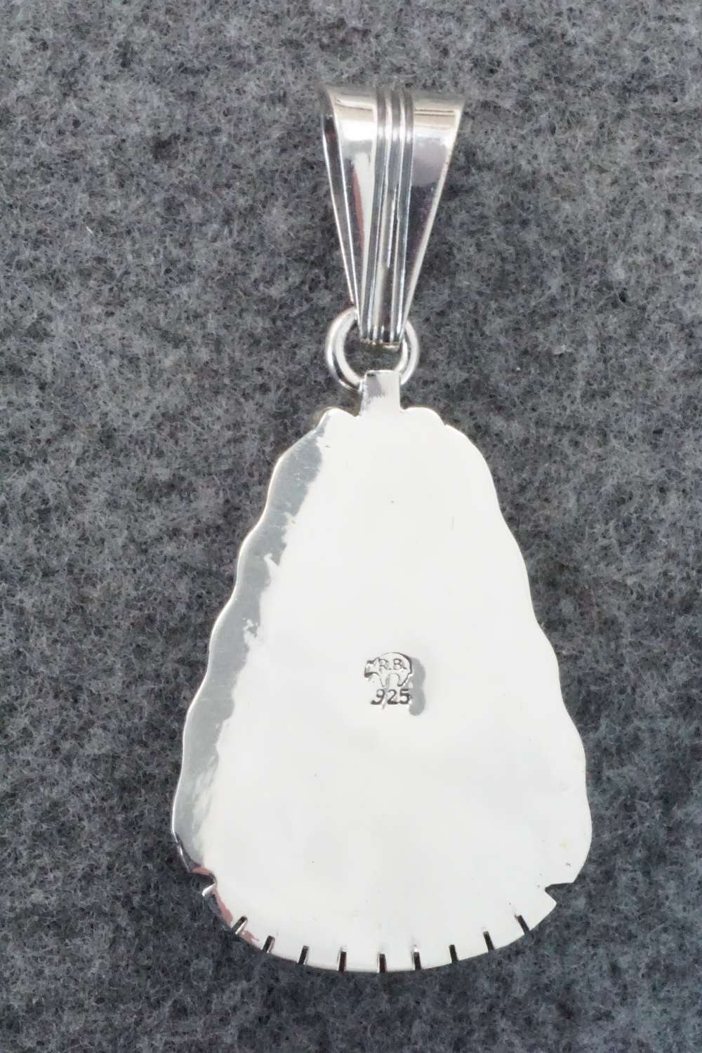 Turquoise & Sterling Silver Pendant - Samuel Yellowhair