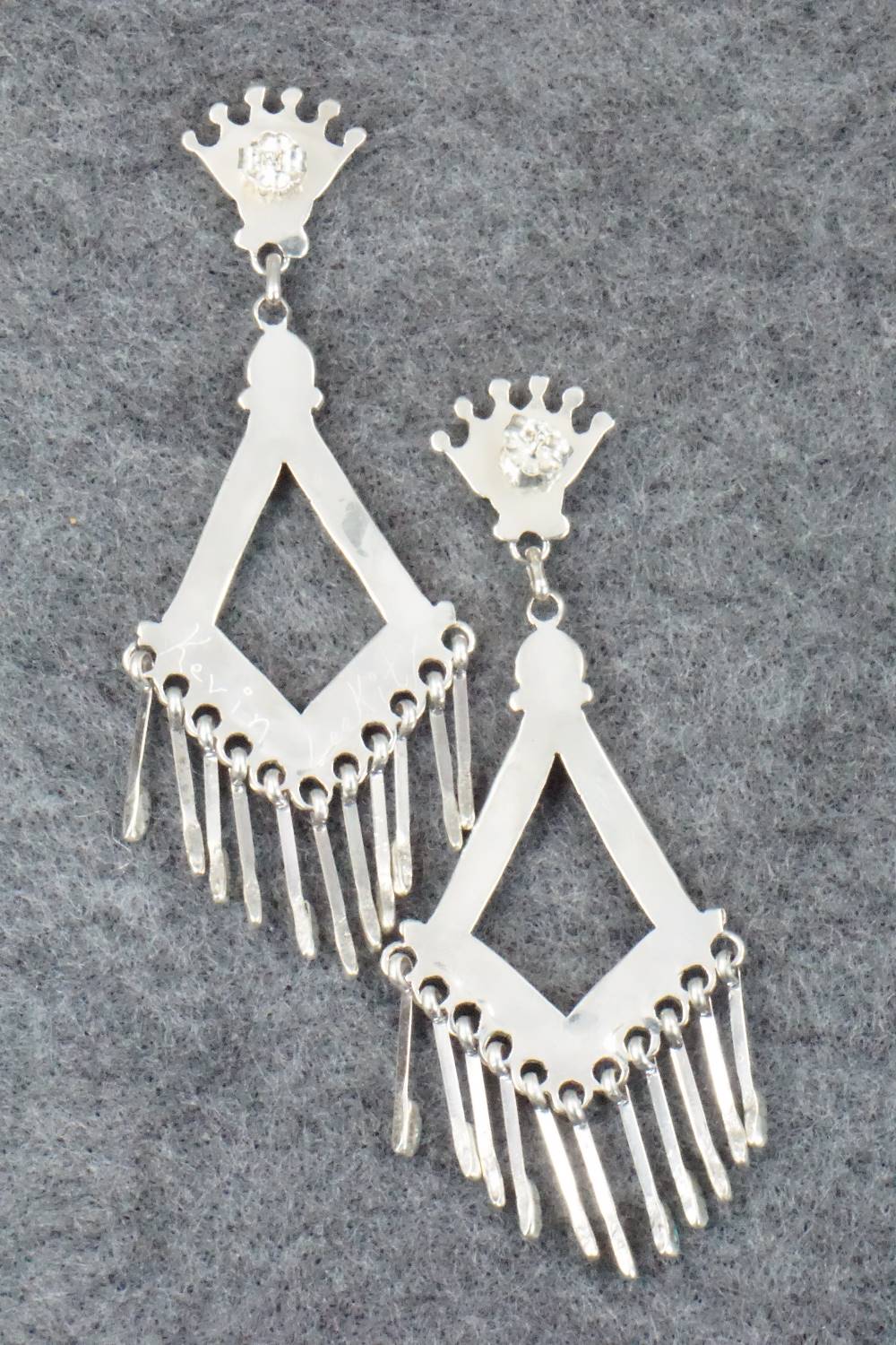 Turquoise & Sterling Silver Earrings - Kevin Leekity
