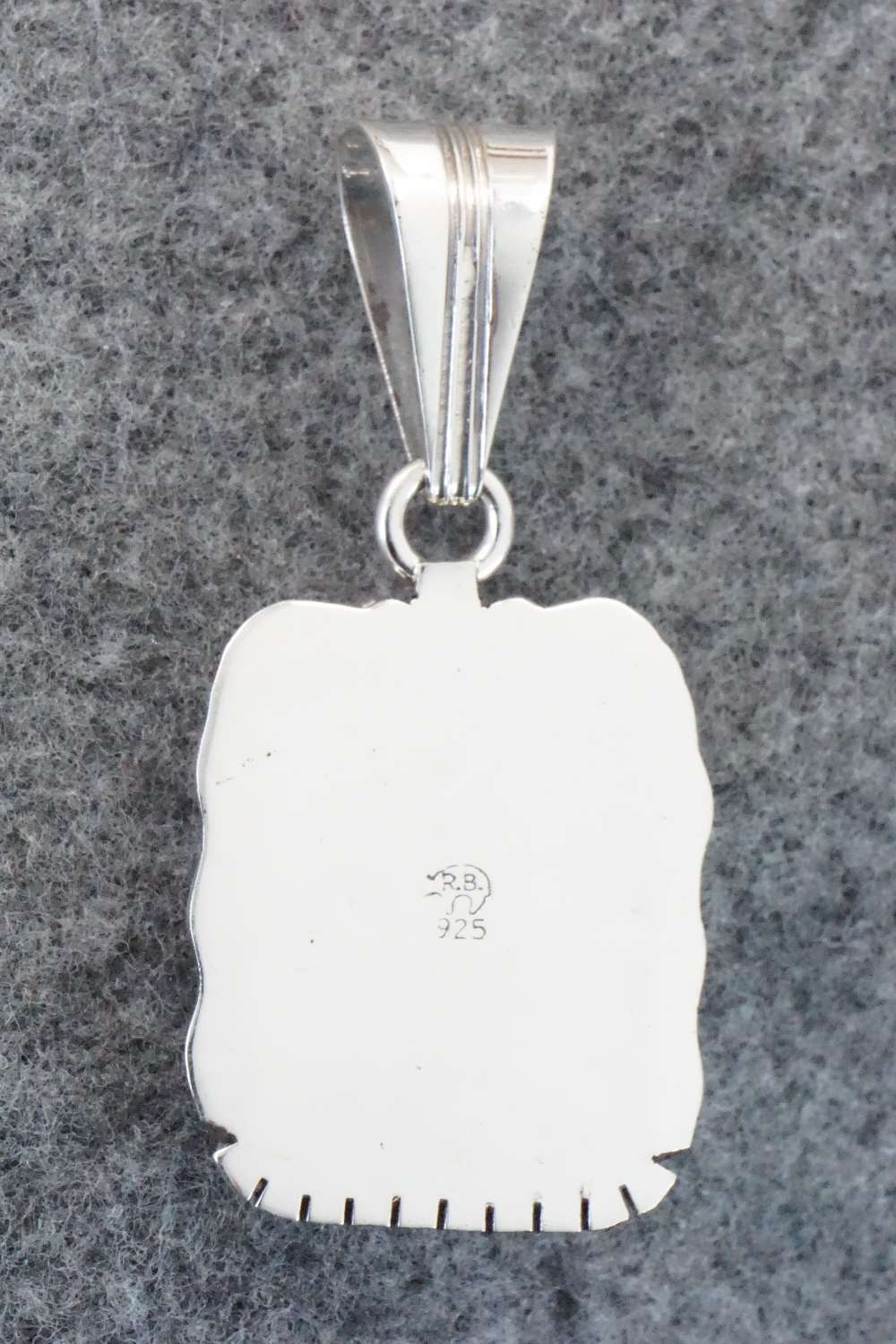 Turquoise & Sterling Silver Pendant - Samuel Yellowhair