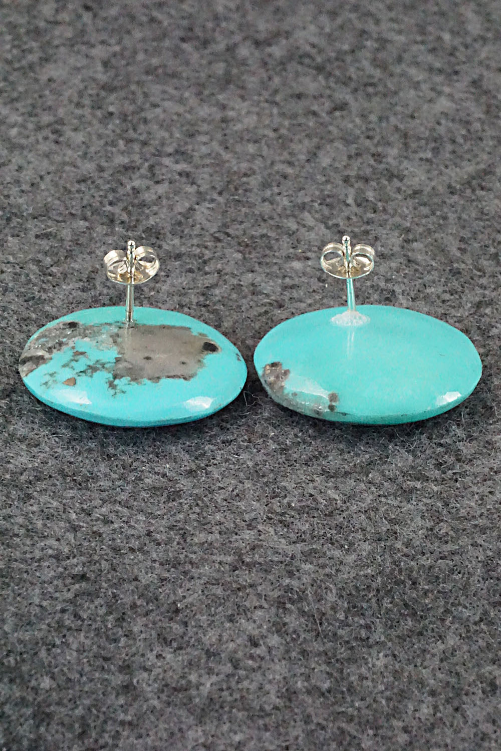 Turquoise & Sterling Silver Earrings - Joe & Joann Garcia