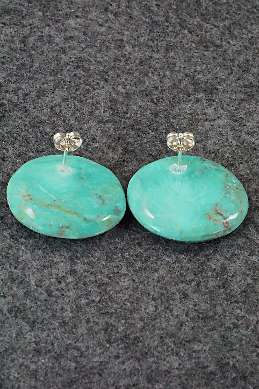 Turquoise & Sterling Silver Earrings - Joe & Joann Garcia