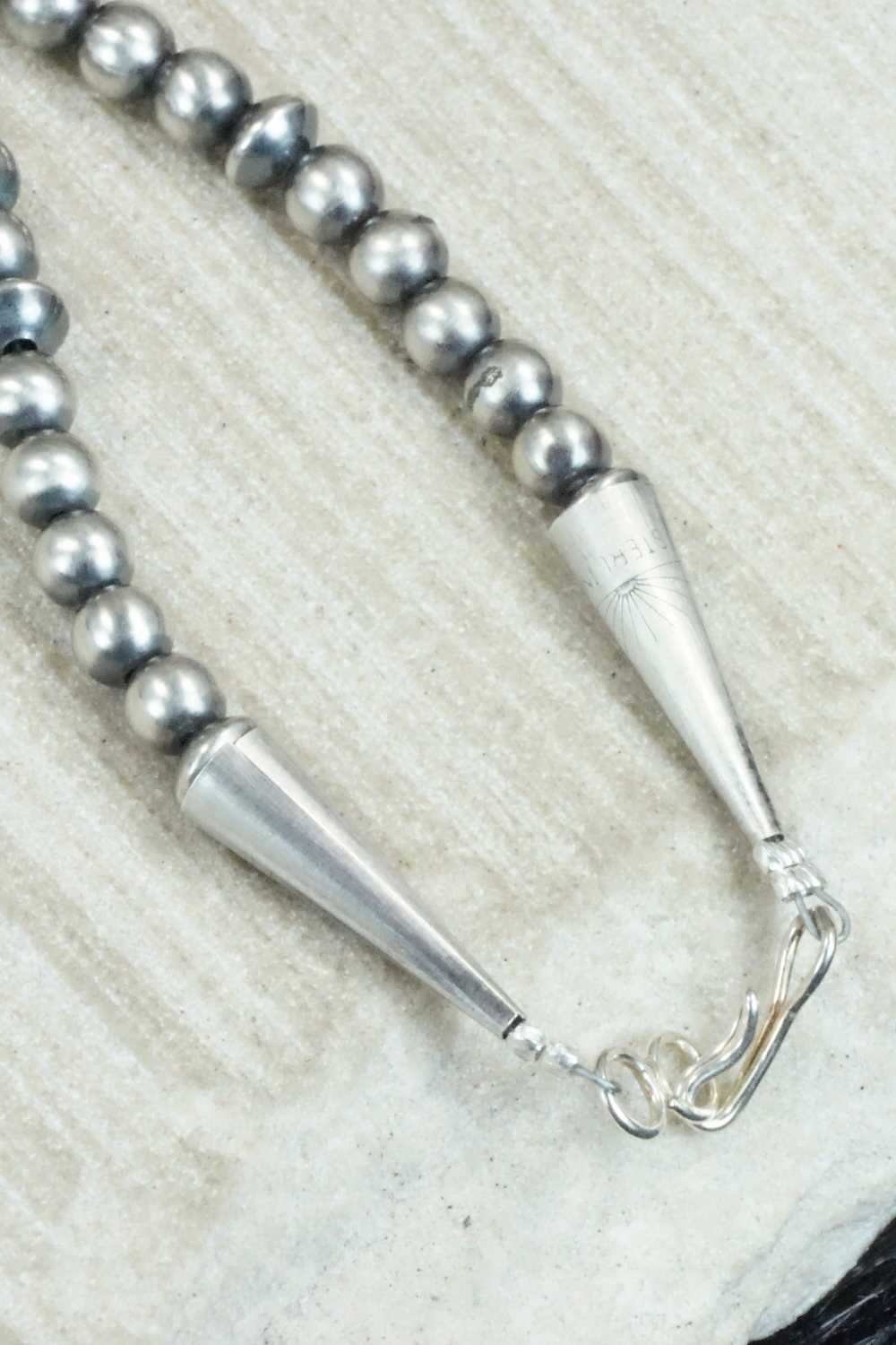 Spiny Oyster & Sterling Silver Pearl Necklace - Louise Joe