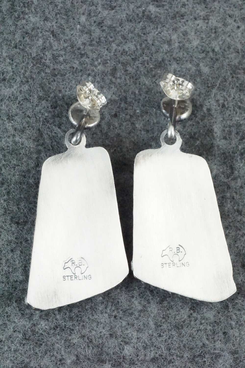 Spiny Oyster & Sterling Silver Earrings - Annie Spencer