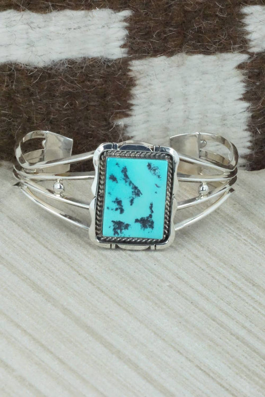 Turquoise & Sterling Silver Bracelet - Wydell Billie