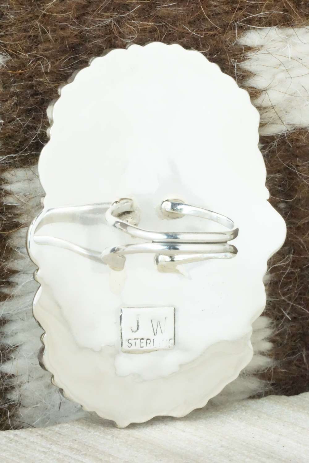 Turquoise and Sterling Silver Ring - Justina Wilson - Size 6.25