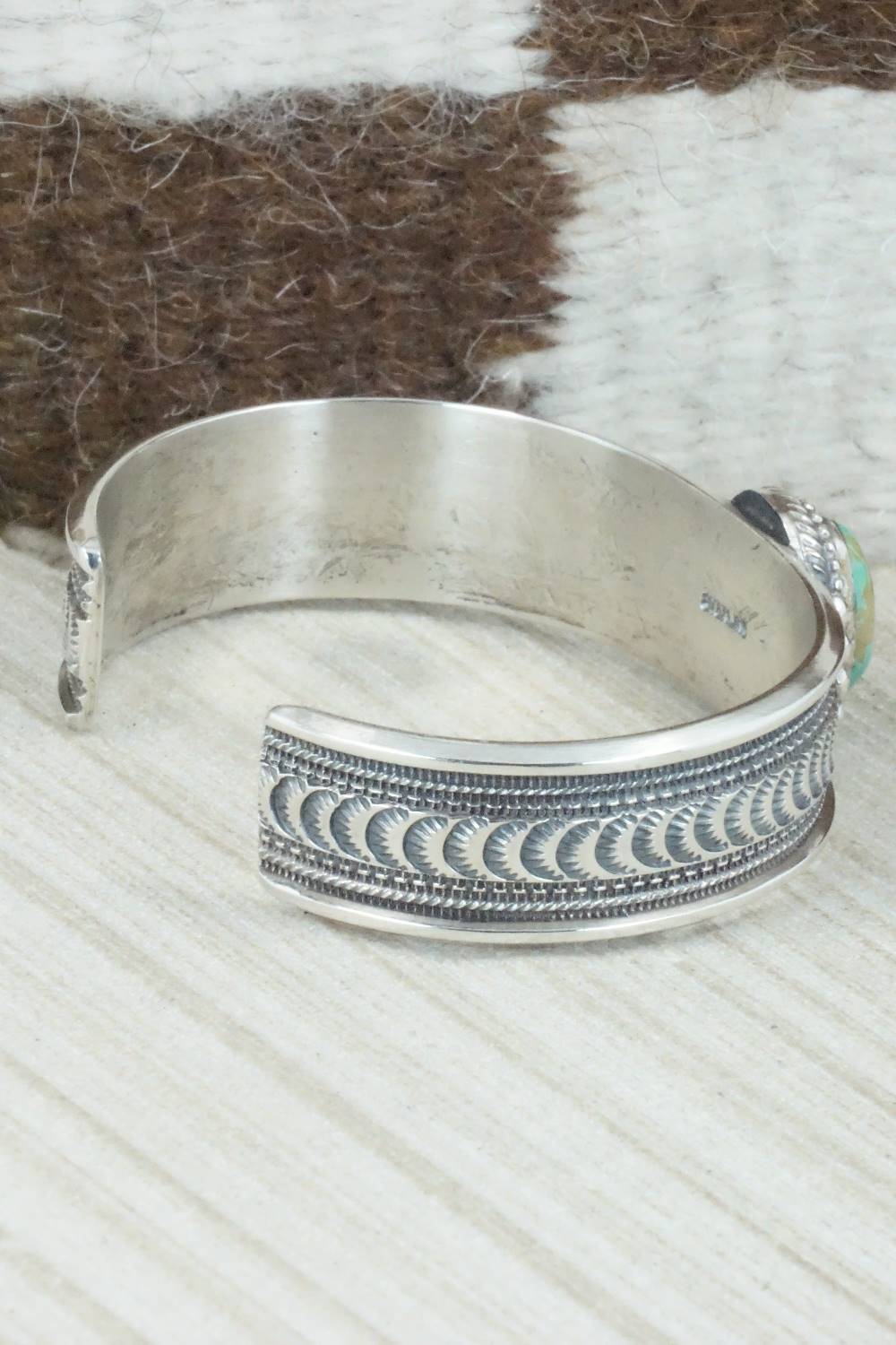 Turquoise & Sterling Silver Bracelet - Navajo